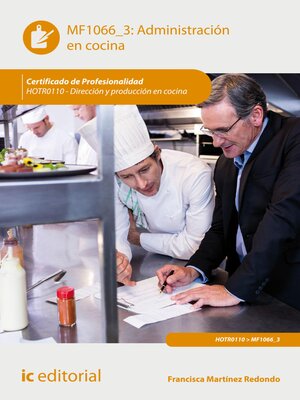 cover image of Administración en cocina. HOTR0110